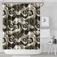 thumbnail image 1 of Black White Gold Marble Pattern Shower Curtain 84"x72" ,Bathroom Decorative Shower Curtains Set with 12 Hooks,Modern Waterproof Washable Shower Curtain, 1 of 6