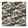 thumbnail image 1 of Black White Gold Marble Pattern Square Fitted Tablecloth with Elastic Edge,Square Table Cover,Washable Elastic Table Cover for Home Kitchen Party Decor 36"x36", 1 of 6