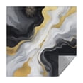 thumbnail image 1 of Black White Gold Marble Pattern Square Tablecloth,Waterproof Square Table Cover,Wipeable Spillproof Washable Table Cover for Home Kitchen Party Decor 52"x52"(132x132cm), 1 of 6