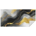 thumbnail image 1 of Black and Gold Marble Glitter Streaks Pattern Rectangle Tablecloth 60"x120",Waterproof Polyester Rectangle Table Cloth, Wipeable Spillproof Polyester Tablecloth for Dining, Camping, Indoor and Outdoor, 1 of 6