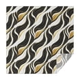 thumbnail image 1 of Black White Gold Wave Marble Pattern Square Tablecloth,Waterproof Square Table Cover,Wipeable Spillproof Washable Table Cover for Home Kitchen Party Decor 60"x60"(152x152cm), 1 of 6