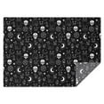 thumbnail image 1 of Black White Gothic Cat Skull Moon Pattern Rectangle Tablecloth 60"x84",Waterproof Polyester Rectangle Table Cloth, Wipeable Spillproof Polyester Tablecloth for Dining, Camping, Indoor and Outdoor, 1 of 5
