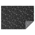 thumbnail image 1 of Black White Gothic Crystal Ball Bird Bat Rectangle Tablecloth 60"x84",Waterproof Polyester Rectangle Table Cloth, Wipeable Spillproof Polyester Tablecloth for Dining, Camping, Indoor and Outdoor, 1 of 5