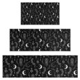 thumbnail image 1 of Black White Gothic Dreamcatcher Moon Star Pattern Kitchen Rugs Sets Of 3,Kitchen Runner Rugs Non Skid Washable,Decorative Kitchen Floor Mats for Kitchen,Sink,Laundry,17"x30"+ 17"x47" + 17"x59", 1 of 6