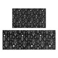 thumbnail image 1 of Black White Gothic Dreamcatcher Owl Skull Pattern Kitchen Rugs Sets Of 2,Anti Fatigue Kitchen Mat Rugs Non Slip Washable,Decorative Kitchen Floor Mats for Kitchen,Sink,Laundry,17"x30"+17"x47", 1 of 7