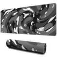 thumbnail image 1 of Black, White and Gray Camouflage &nbsp;desk Mouse Padwaterproofno Slip&nbsp;for Office Home Work GamingmousepadRubber Base Mousepad with Stitched Edges 31.5x11.8inches, 1 of 7