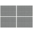 thumbnail image 1 of Black White and Gray Checkerboard Pattern Summer Placemats Table Placemats Set Of 4-Linen Kitchen Washable Placemats Table Mats 11.8"x17.7" Non-Slip Heat Resistant, 1 of 6