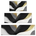 thumbnail image 1 of Black White Gray Gold Marble Pattern Kitchen Rugs Sets Of 3,Kitchen Runner Rugs Non Skid Washable,Decorative Kitchen Floor Mats for Kitchen,Sink,Laundry,17"x30"+ 17"x47" + 17"x59", 1 of 6