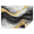 thumbnail image 1 of Black White Gray Gold Marble Pattern Rectangle Tablecloth 60"x84",Waterproof Polyester Rectangle Table Cloth, Wipeable Spillproof Polyester Tablecloth for Dining, Camping, Indoor and Outdoor, 1 of 5
