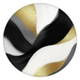 thumbnail image 1 of Black White Gray Gold Marble Pattern Round Fitted Tablecloth with Elastic Edge,Dining Table Cover Waterproof,Outdoor Round Tablecloth for Camping,Dining,Indoor and Outdoor, 1 of 7