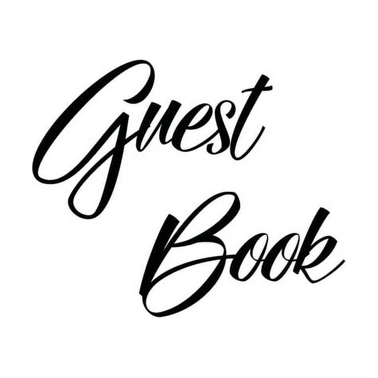 Black and White Guest Book, Weddings, Anniversary, Party's