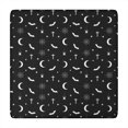 thumbnail image 1 of Black White Halloween Bat Moon Spider Pattern Square Fitted Tablecloth with Elastic Edge,Square Table Cover,Washable Elastic Table Cover for Home Kitchen Party Decor 34"x34", 1 of 6