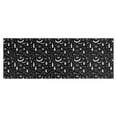 thumbnail image 1 of Black White Halloween Candle Eye Bat Pattern Kitchen Rug Mat,Kitchen Runner Rugs Non Skid Washable,Decorative Kitchen Floor Mats for Kitchen,Sink,Laundry,17"X47", 1 of 5