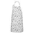 thumbnail image 1 of Black and White Halloween Ghosts Apron-Garden Aprons for Women with Pockets-Cotton Linen Waterproof Kitchen Cooking Gardening Aprons Adjustable for Kitchen,Cooking,BBQ and Salon 32"x27", 1 of 7