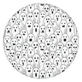 thumbnail image 1 of Black and White Halloween Ghosts Round Fitted Tablecloth with Elastic Edge,Dining Table Cover Waterproof,Outdoor Round Tablecloth for Camping,Dining,Indoor and Outdoor, 1 of 7