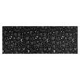 thumbnail image 1 of Black White Halloween Skull Bat Moon Pattern Kitchen Rug Mat,Kitchen Runner Rugs Non Skid Washable,Decorative Kitchen Floor Mats for Kitchen,Sink,Laundry,17"X47", 1 of 5