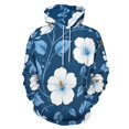 thumbnail image 1 of Black with White Hibiscus Hawaiian Flower Pattern (2)-1 3d Sweatshirts Hoodie Fashion Casual Personality Men's Women Street Hoodie Pullovers Long Sleeve Comfortable Top, 1 of 6