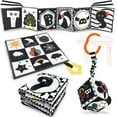 Black and White High Contrast Baby Toys 03 Months for Newborns