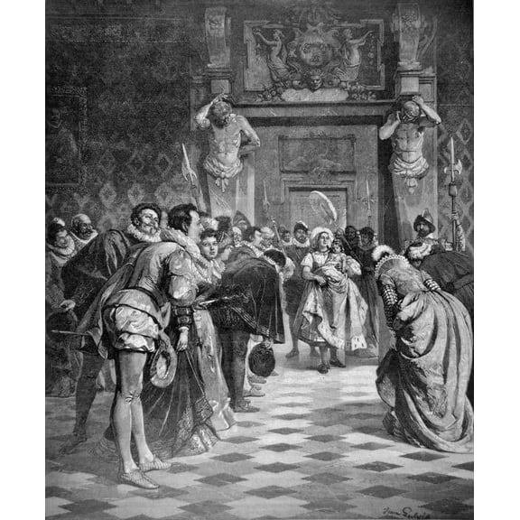 Black & White History scene Decorative Poster. Home Graphic Art Design 24 x 36 Inch Poster