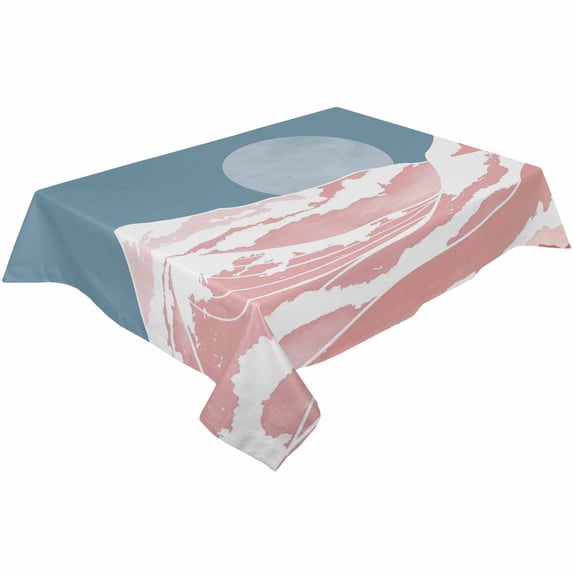 Black White Irregular Geometry Table Cloth Waterproof Dining Tablecloth Kitchen Decorative Coffee Cuisine Party Table Cover