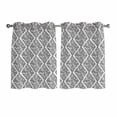 thumbnail image 1 of Black White Kitchen Curtains Window Panels, Modern Abstract Art Farmhouse Insulated Window Treatment Curtain, Grommet Curtains for Bedroom/Living Room/Bathroom, 2 Piece 42"Wx54"L, 1 of 8