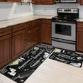 thumbnail image 1 of Black and White Kitchen Rugs and Mats Non-Skid Washable for Floor, Farmhouse Black and White Kitchen Decor and Accessories Kitchen Mat Set of 2, 17"x30"+17"x47", 1 of 6