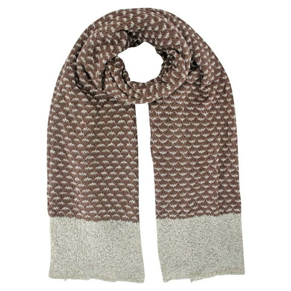 Black & White Knit Oversize Oblong Unisex Winter Scarf