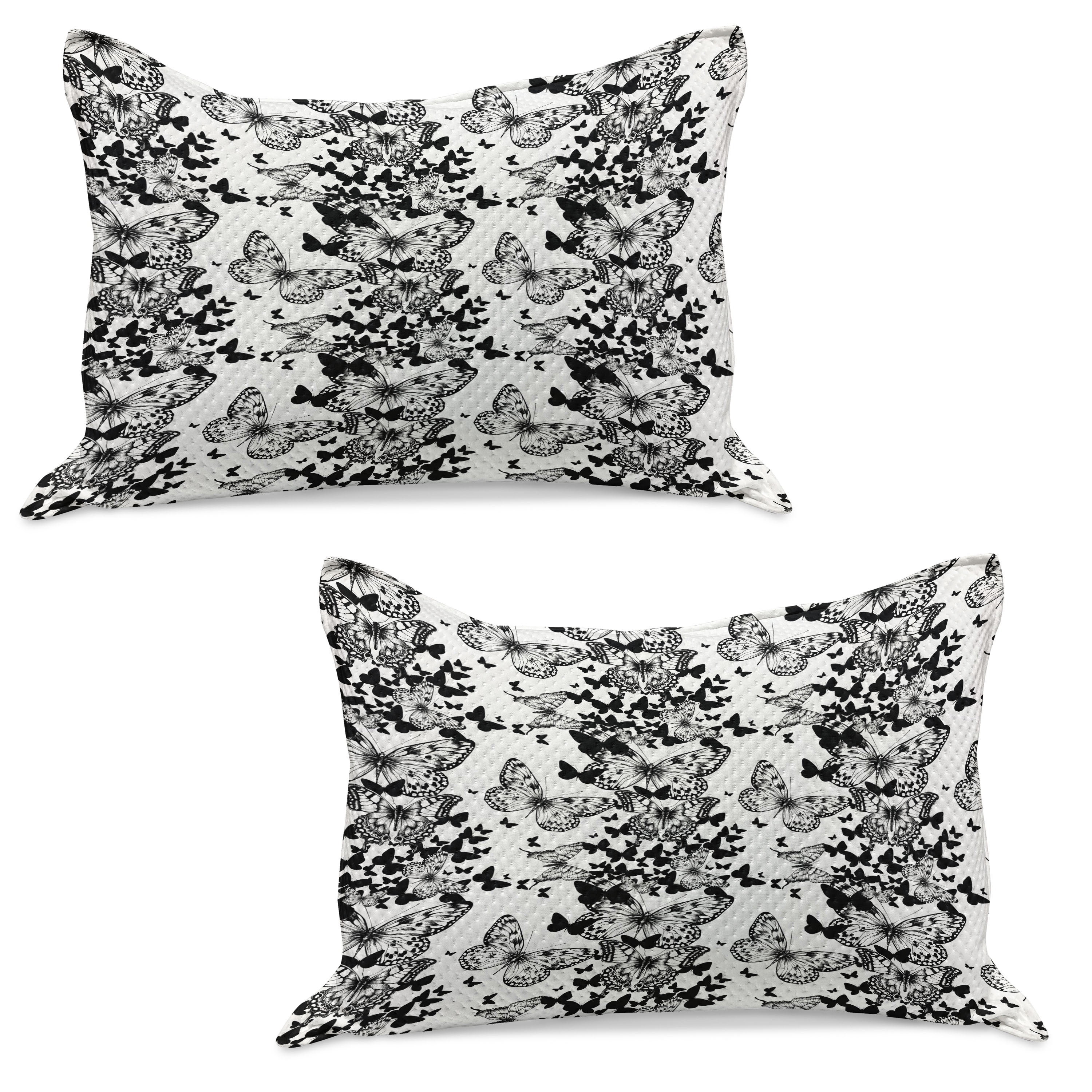 Black - Khun Weave Cotton Pillow Covers (Set of 2)