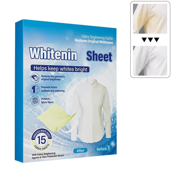 Black and White Laundry Dye Sheets Fabric Color Restorer for Faded Clothes Black Color Booster White Brightener Sheets Prevent Fading Yellowing for Home Washing Machine