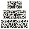 thumbnail image 1 of Black and White Leopard Pattern Kitchen Rugs Sets Of 3,Kitchen Runner Rugs Non Skid Washable,Decorative Kitchen Floor Mats for Kitchen,Sink,Laundry,17"x30"+ 17"x47" + 17"x59", 1 of 6