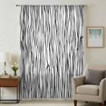 thumbnail image 1 of Black White Lines Sheer Curtains 84 Inches Long, Retro Stripes Texture Minimalist Art Light Filering Curtains, Breathable Simi Curtain Privacy Drapes for Living Room Bedroom Window Treatment, 1 of 9