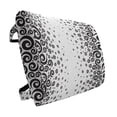thumbnail image 1 of Black and White Lumbar Pillow, Abstract Design Art Style Graphic Ornamental Twirled Circular Pattern, Soft Back Cushion Office Chairs with Adjustable Straps, 14" x 13", Black and White, by Ambesonne, 1 of 7