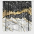 thumbnail image 1 of Black And White Marble Curtains 42"Wx45"L, White And Gold Marble Window Curtains Women Men Boys Modern White Gold Abstract Art Marble Curtains for Bedroom Window/Living Room/Bathroom 2 Panels, 1 of 5