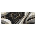thumbnail image 1 of Black White Marble Gold Line Pattern Kitchen Rug Mat,Kitchen Runner Rugs Non Skid Washable,Decorative Kitchen Floor Mats for Kitchen,Sink,Laundry,17"x47.2", 1 of 7