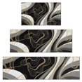 thumbnail image 1 of Black White Marble Gold Line Pattern Kitchen Rugs Sets Of 3,Kitchen Runner Rugs Non Skid Washable,Decorative Kitchen Floor Mats for Kitchen,Sink,Laundry,17"x30"+ 17"x47" + 17"x59", 1 of 6