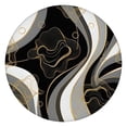 thumbnail image 1 of Black White Marble Gold Line Pattern Round Fitted Tablecloth with Elastic Edge,Dining Table Cover Waterproof,Outdoor Round Tablecloth for Camping,Dining,Indoor and Outdoor, 1 of 7