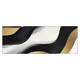 thumbnail image 1 of Black White Marble Gold Wave Pattern Kitchen Rug Mat,Kitchen Runner Rugs Non Skid Washable,Decorative Kitchen Floor Mats for Kitchen,Sink,Laundry,17"X47", 1 of 5