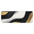 thumbnail image 1 of Black White Marble Gold Wave Pattern Kitchen Rug Mat,Kitchen Runner Rugs Non Skid Washable,Decorative Kitchen Floor Mats for Kitchen,Sink,Laundry,17"x47.2", 1 of 7