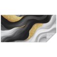 thumbnail image 1 of Black White Marble Gold Wave Pattern Rectangle Tablecloth 60"x120",Waterproof Polyester Rectangle Table Cloth, Wipeable Spillproof Polyester Tablecloth for Dining, Camping, Indoor and Outdoor, 1 of 6