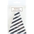 thumbnail image 1 of Black & White Mini Banner 8'-32 Striped Pennants, 1 of 2