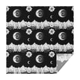 thumbnail image 1 of Black White Moon Flower Mountain Pattern Square Tablecloth,Waterproof Square Table Cover,Wipeable Spillproof Washable Table Cover for Home Kitchen Party Decor 60"x60"(152x152cm), 1 of 6