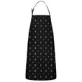 thumbnail image 1 of Black White Moon Star Pattern Apron-Garden Aprons for Women with Pockets-Cotton Linen Waterproof Kitchen Cooking Gardening Aprons Adjustable for Kitchen,Cooking,BBQ and Salon 33x27 Inch, 1 of 7