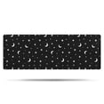thumbnail image 1 of Black White Moon Star Pattern Bathroom Rugs Mat,Non Slip Microfiber Bathroom Rug,Rubber Backing,Soft Bathroom Mats for Bathroom Floor,Tub and Shower,47x17in(120x43cm), 1 of 5