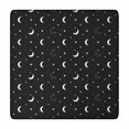 thumbnail image 1 of Black White Moon Star Pattern Square Fitted Tablecloth with Elastic Edge,Square Table Cover,Washable Elastic Table Cover for Home Kitchen Party Decor 34"x34", 1 of 6