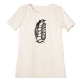 thumbnail image 1 of Black & White Penguin Printed Linen Cotton Vintage Mini Shift Dress WDS_06 0, 1 of 1