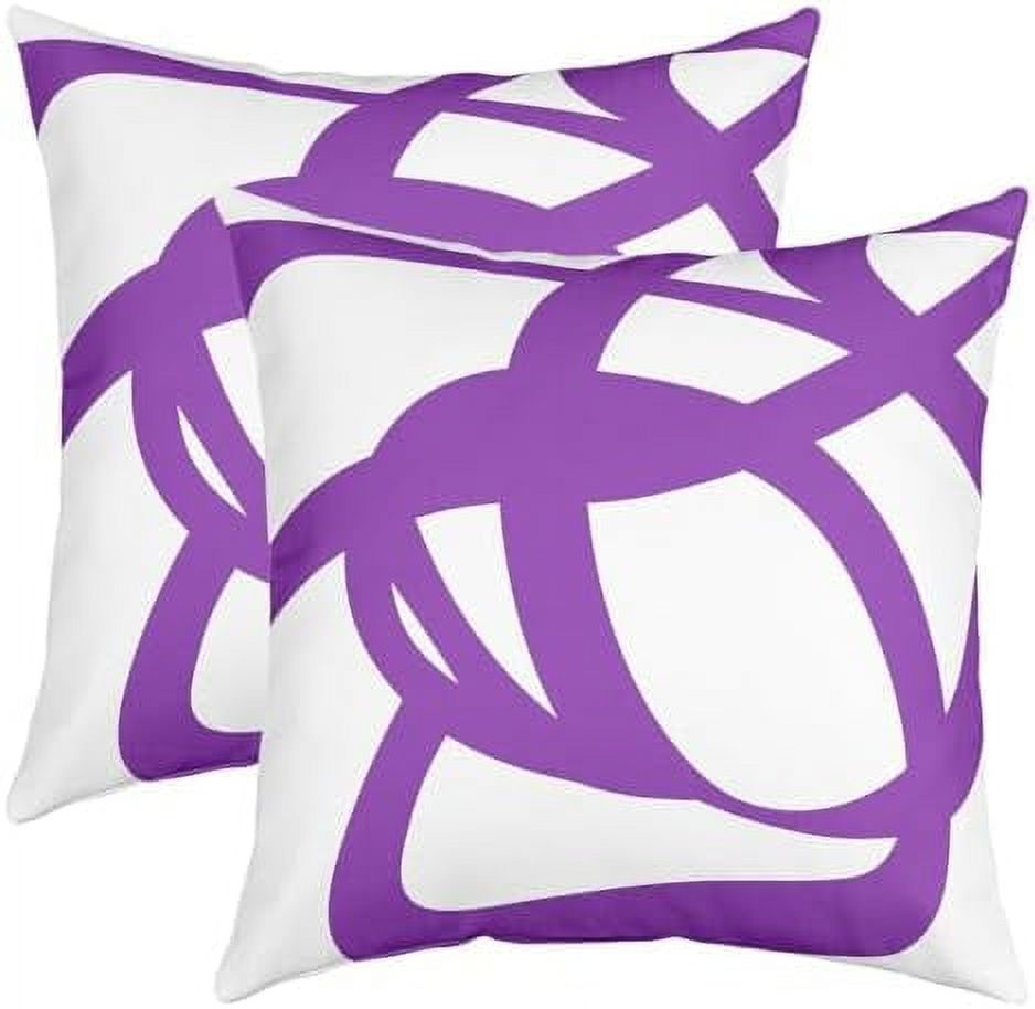 Black and White Pillow Covers 20x20 Set of 2 Soft Kids Geometric