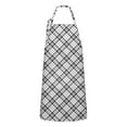 thumbnail image 1 of Black White Plaid Checkered Pattern Apron-Garden Aprons for Women with Pockets-Cotton Linen Waterproof Kitchen Cooking Gardening Aprons Adjustable for Kitchen,Cooking,BBQ and Salon 33x27 Inch, 1 of 7
