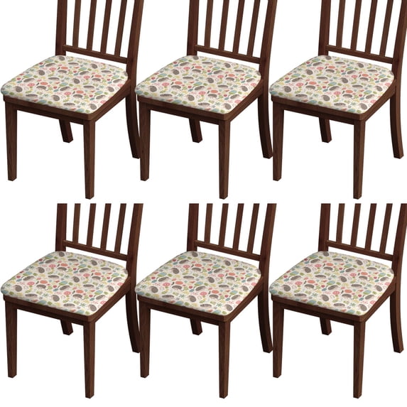 Black White Plaid Checkered Seat Covers for Dining Room Chairs Set Of 4,Stretch Printed Washable Chair Seat Cover with Elastic Ties and Button,Removable Waterproof Couch Cushion Covers