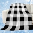 thumbnail image 1 of Black White Plaid Cooling Blanket,Lightweight Breathable Summer Throw Blanket with Double Sided Cold Effect,Spring Farmhouse Buffalo Checkered Picnic Blankets Bed Sheet for Hot Sleepers 40"x60", 1 of 8