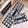 thumbnail image 1 of Black White Plaid Kitchen Rugs and Mats Non Skid Washable Set of 2, Farmhouse Vintage Pumpkin Truck Thanksgiving Kitchen Mats for Floor, Autumn Vintage Under Sink Kitchen Runner Rug, 1 of 6